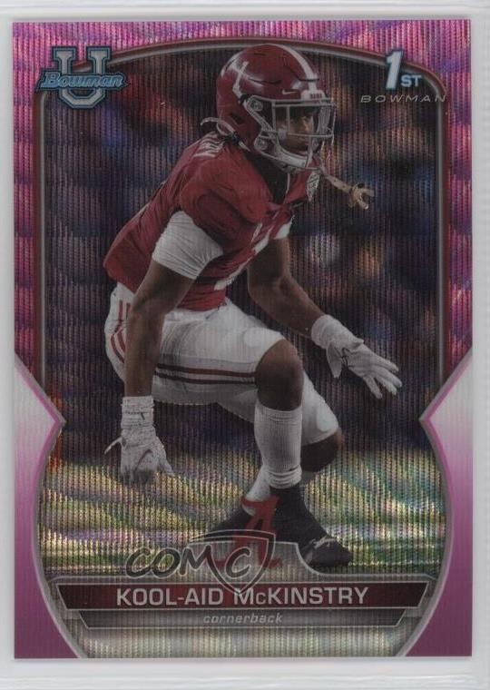 2022 Bowman U Chrome Pink Wave Refractor 68/125 Kool-Aid McKinstry #14