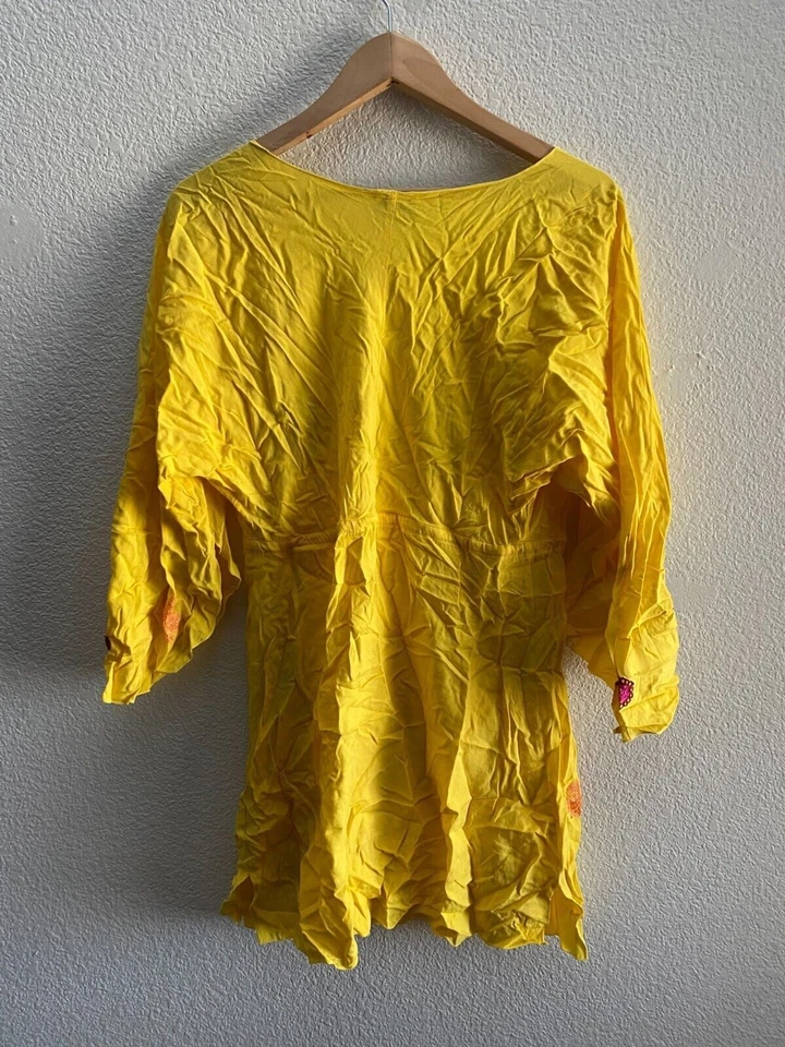 Boston Propia Debbie Katz South Beach Túnica Bordada Cintura Imperio Top S Elegante Foto 3 de 3