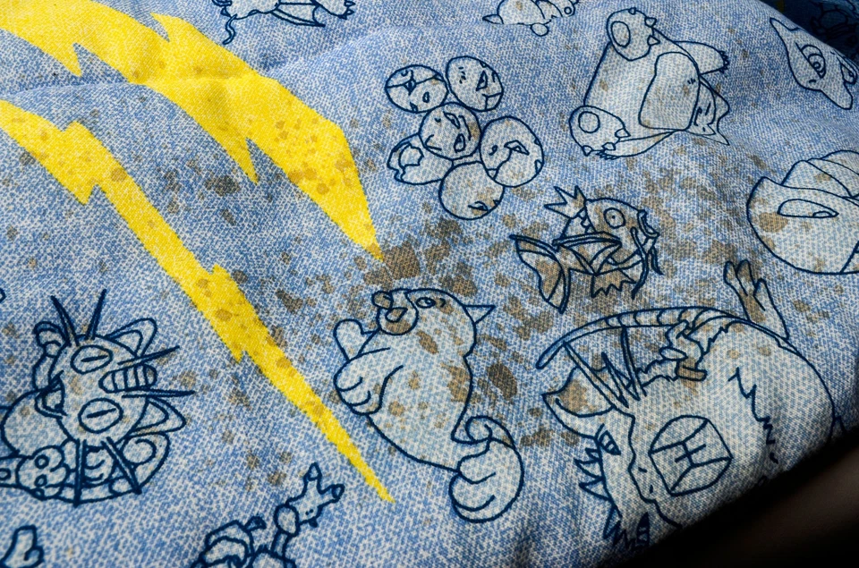 Pokémon Twin Comforter Sheet Set & Pillowcase READ Stains Vintage 1990s Nintendo - Image 4 of 4