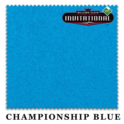 Championship Invitational Billiard Pool Table Felt Cloth with Teflon -FREE Spots