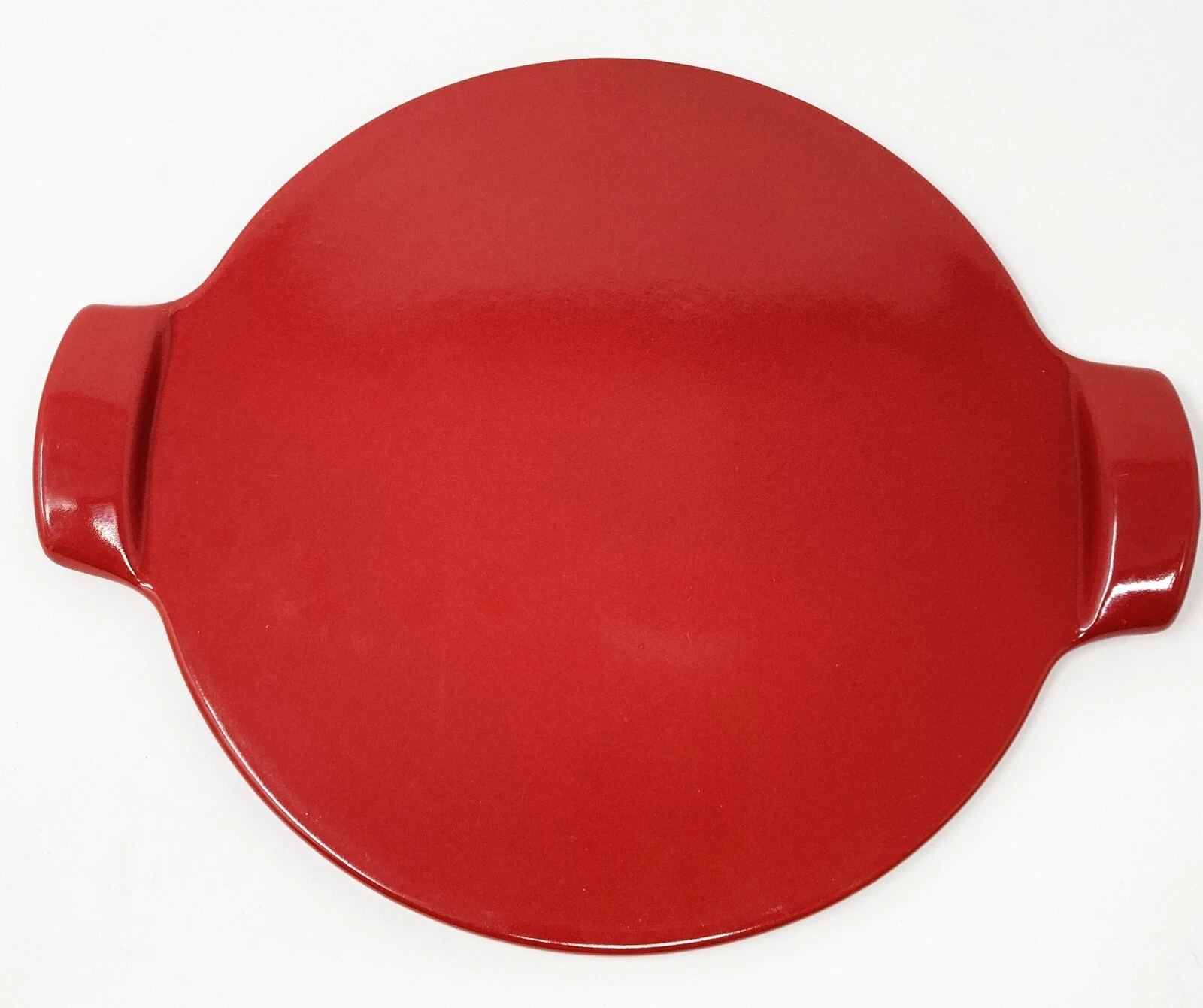 Emile Henry Pizza Stone Porcelain Stoneware Pan Dish Black 10" France