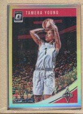 Tamera Young 69 2019 Donruss WNBA Donruss Optic Holo (Silver Prizm)