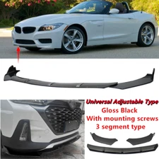 Add-on Universal Fit For BMW Z4 E89 2009-2016 Front Bumper Spoiler Lip 3-Stage  