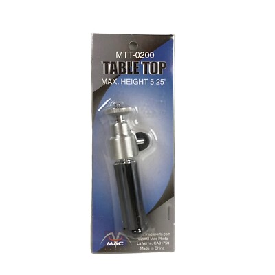 MAC Macsports UNIVERSAL TABLE TOP TRIPOD Extends to 5.25'' MTT-0200 NEW
