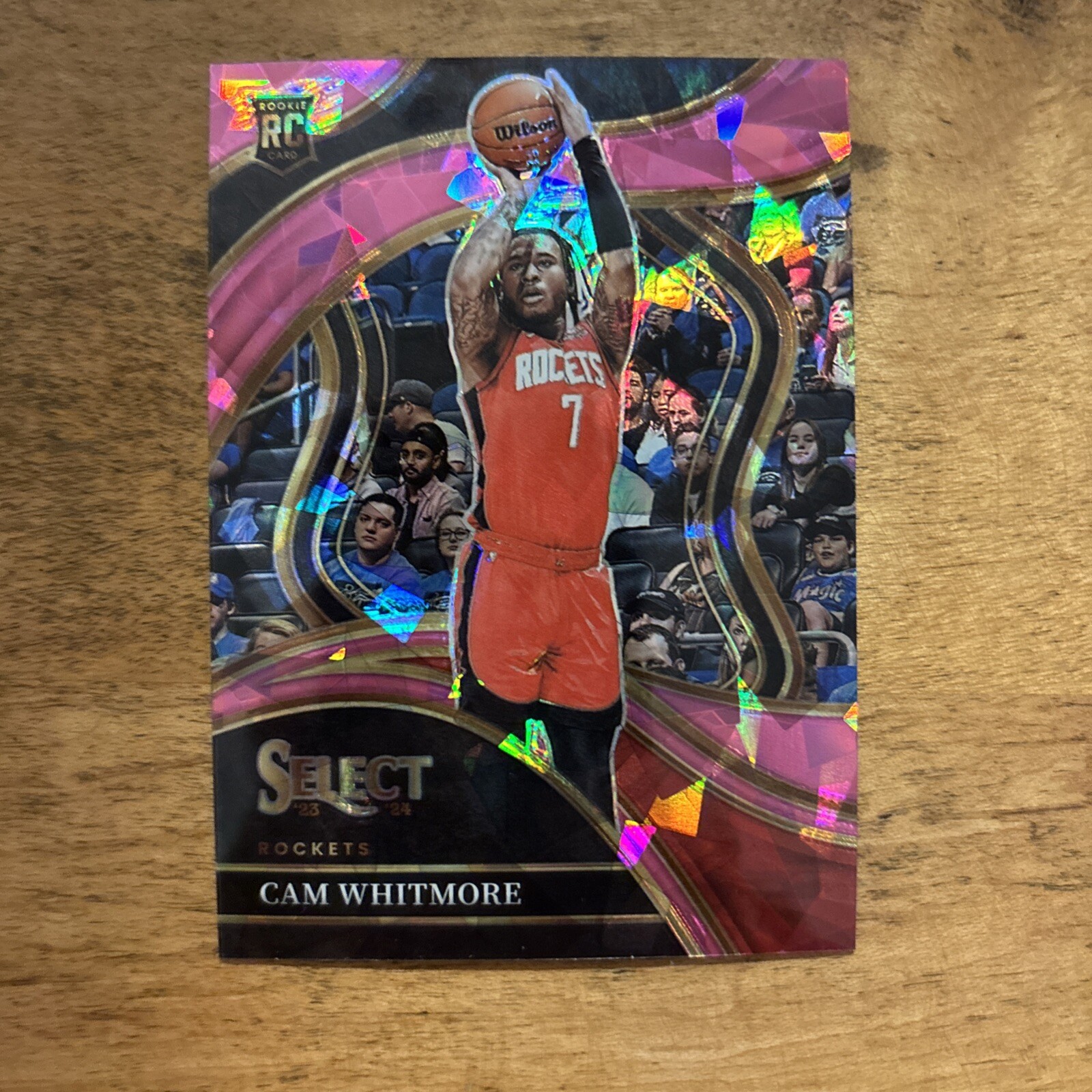 2023-24 Panini Select - Courtside Pink Cracked Ice Prizm Cam Whitmore /99 (RC)