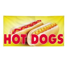 Vinyl Banner Multiple Sizes Hot Dogs Outdoor Advertising Printing G Outdoor