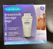 Lansinoh Breast Milk Storage Bags 100 count Sealed New