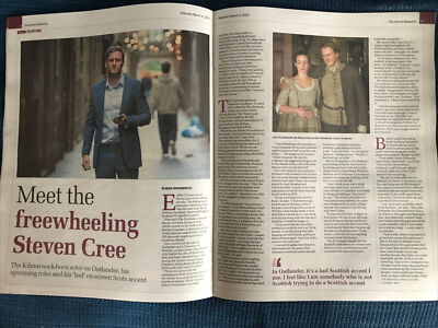 Steven Cree, Men in skirts, Flying Scotsman, David Ireland arts & pics in mag