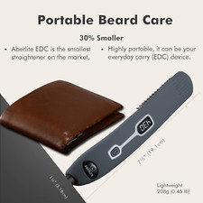 EDC - Premium Beard Straightener Brush - Professional Heated Straightening Co...