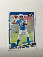 2023 Panini Donruss Hendon Hooker #329 Rated Rookie Detroit Lions Base RC Card. rookie card picture