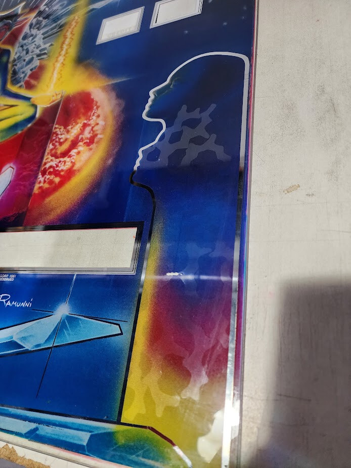 Original 1981 Bally ELEKTRA Pinball BackGlass eBay