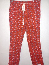 Vineyard Vine Pajama Pants Sleepwear Men's Sz M Red Christmas Santa Whale NEW
