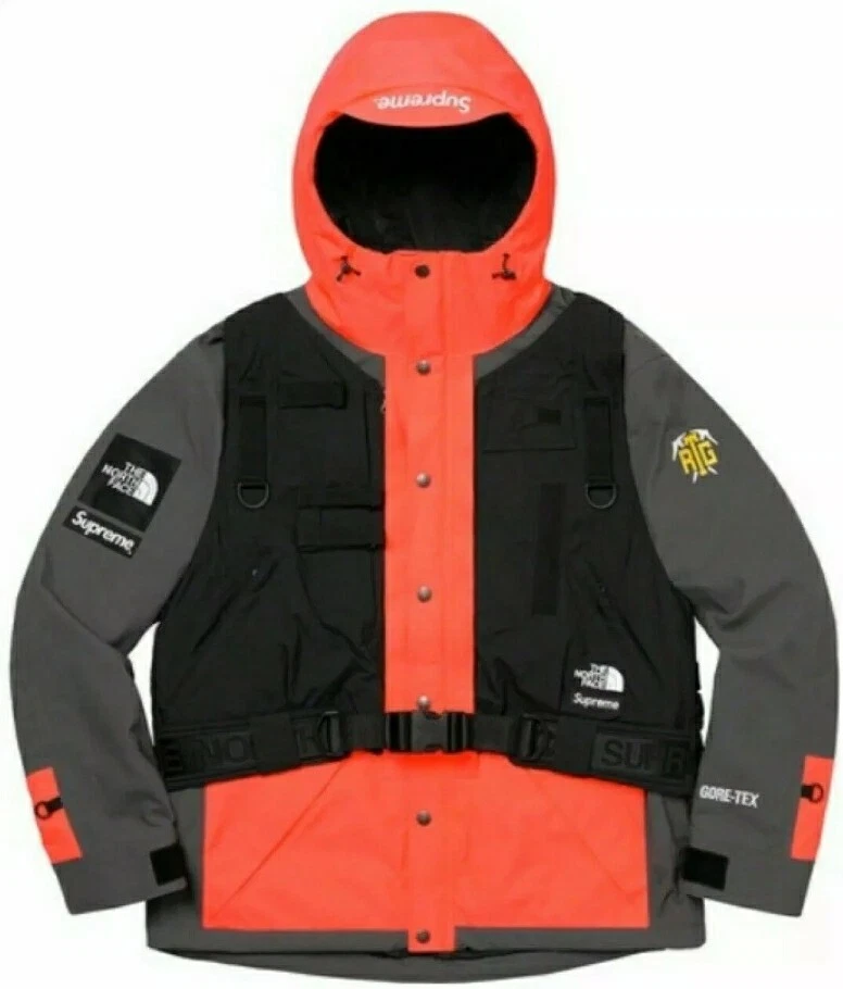 Supreme North Face RTG Jacket + Vest (LARGE) Bright Red Fleece TNF SS20