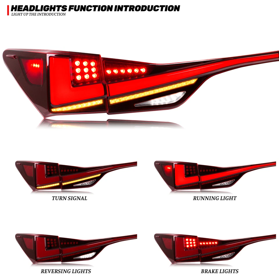 Luces traseras LED para Lexus GS350 GS200t GSF 2012-2015 luces traseras rojas secuenciales Foto 2 de 4