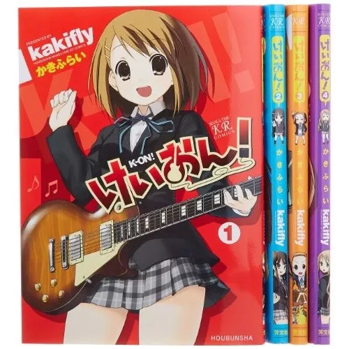 K-ON! Comic 1-4 .vol complete set manga japanese 