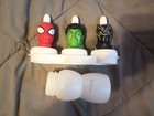 Lot Of 3 Good 2 Grow Toppers Spiderman Incredible Hulk Black Panther With Bottle — photo 1