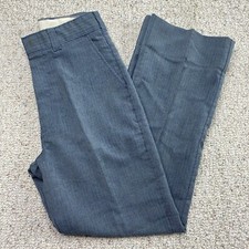 Unbranded Boys Dress Pants sz 14 Slim Blue Pin Striped Lightweight Pleated