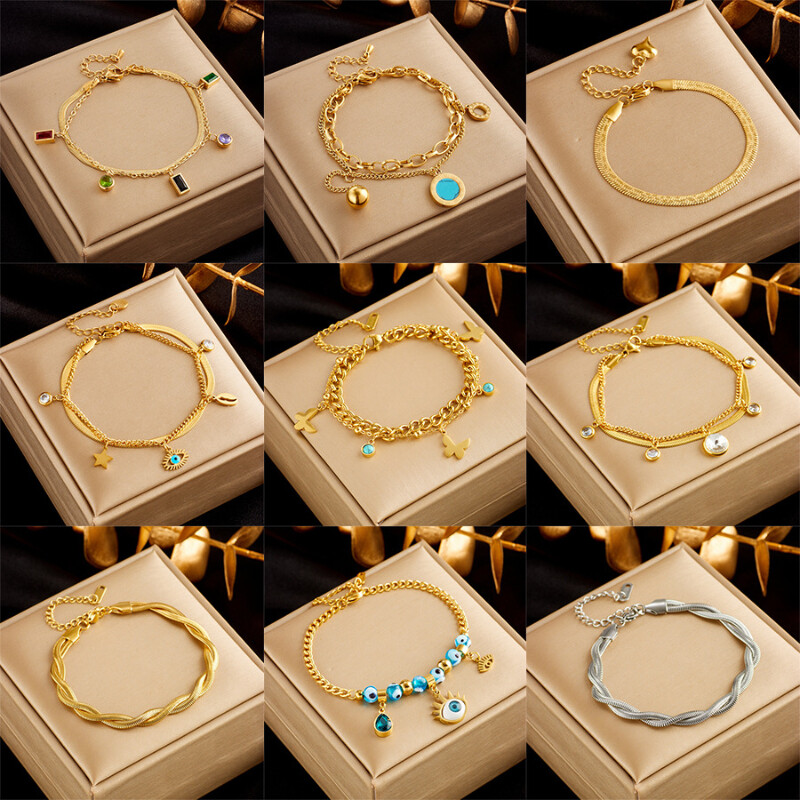 Lenue☆ギフトに大人気★SNAKE BALL CHAIN BRACELET f882871fd4e08b3a6bd2644a1b03fb