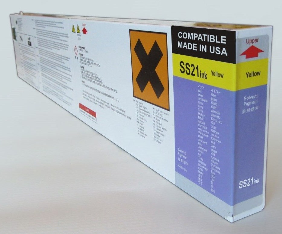 Mimaki SS21 Compatible 440ml Solvent Ink Cartridge for JV33