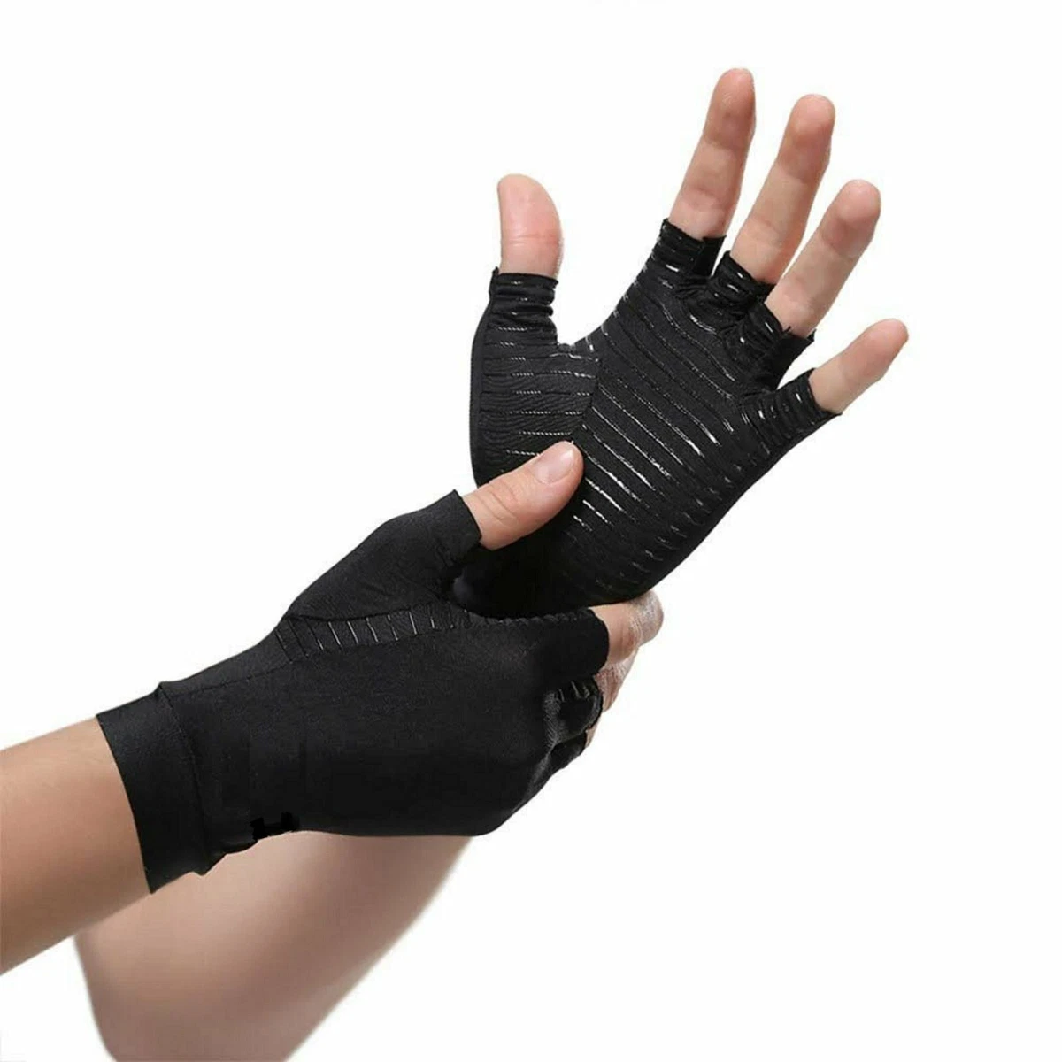 Copper Compression Gloves Arthritis Fit Carpal Tunnel Hand Wrist Brace  Support