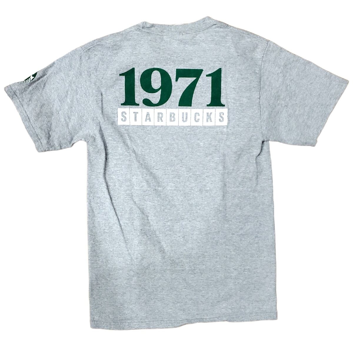 STARBUCKS Coffee Shirt Adult Small Gray 1971-2021 50 YEARS STARBUCKS Coffee Shirt Adult Small Gray 1971-2021 50 YEARS