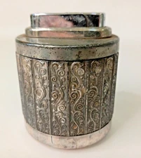 Vintage Erhard Art Deco Table Lighter  Silver Tone Decorative Germany Untested