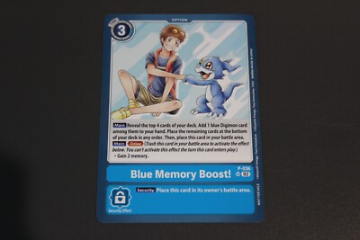 Digimon TCG (2020) - P-036 (Demo Deck Reprint) - 1x Blue Memory Boost! - Promo