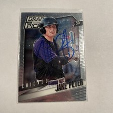2014 Panini Prizm Perennial Draft #27 JAKE PETER Signed On Card Auto White Sox