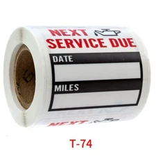 100X Auto Oil Reminder Stickers Change Service Decals Clear Window Lite Sticker