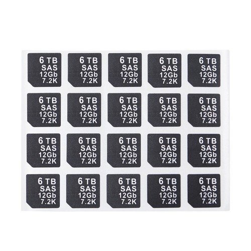 LOT OF 20 Capacity Sticker FOR DELL DXD9H X7K8W 14gen hard disk tray Caddy - Picture 6 of 58