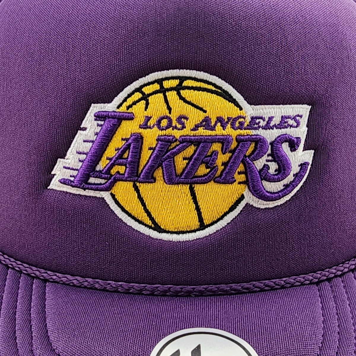 Los Angeles Lakers Foam Trucker Hat, Purple Cap, 47 Brand, NBA