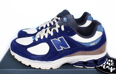 New Balance 2002R Night Tide Navy Blue Cream Brown UK 5 8 9 US  