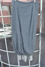 Un-namable brand double layer unique skirt sold out Rundholz masnada Grey wool c