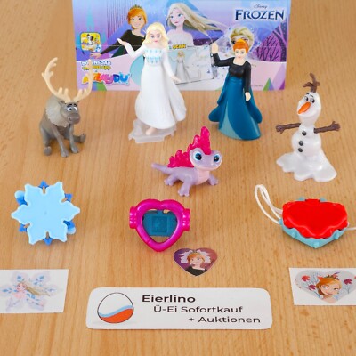 TOP KINDER SURPRISE SET + Disney Frozen 3 + complete set + all figurines (1.3'')