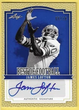 2012 Leaf Best of Football James Lofton Packers HOF Auto 08/10