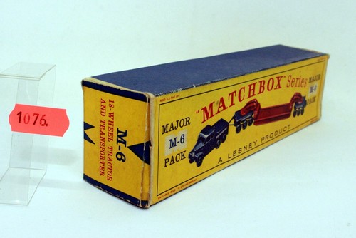 my1076, Alte Box Matchbox Lesney Major Pack M6 60er Ja. Leer Schachtel empty box - Picture 17 of 17