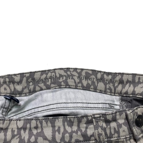 Gap 1969 Premium Super Skinny Jeans Womens Size 4/27 Grey Leopard Print Denim - Picture 8 of 11