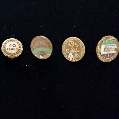 Vintage B Of L F&E Brotherhood Locomotive Firemen Enginemen Pin