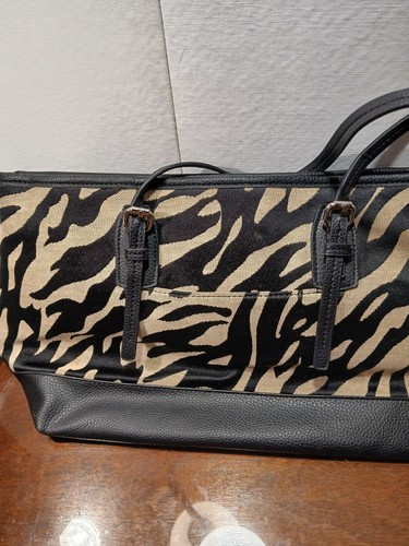 Dana Buchman Zebra Print Purse Vintage Bag - Picture 6 of 9