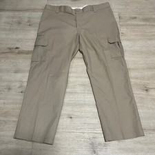 Dickies Men Regular Fit Cargo Khaki Straight Pants NWT 44x30 Beige Utility Work