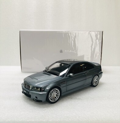 1/18 Norev 2003 BMW M3 CSL E46 Grey Metallic Diecast With 1/18 Norev 2003 BMW M3 CSL E46 Grey Metallic Diecast With