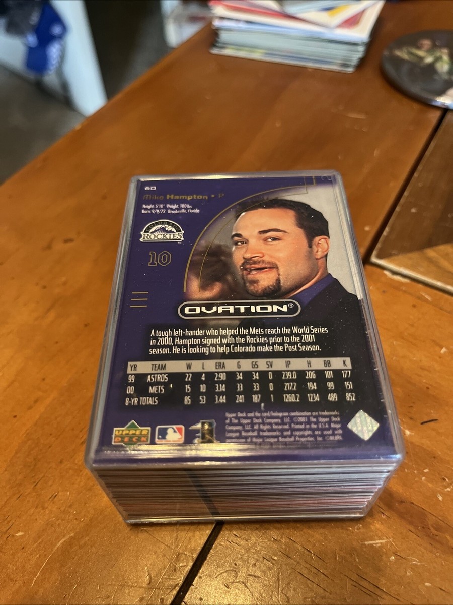2001 Upper Deck Ovation Baseball Complete Base Set (1-60) | eBay