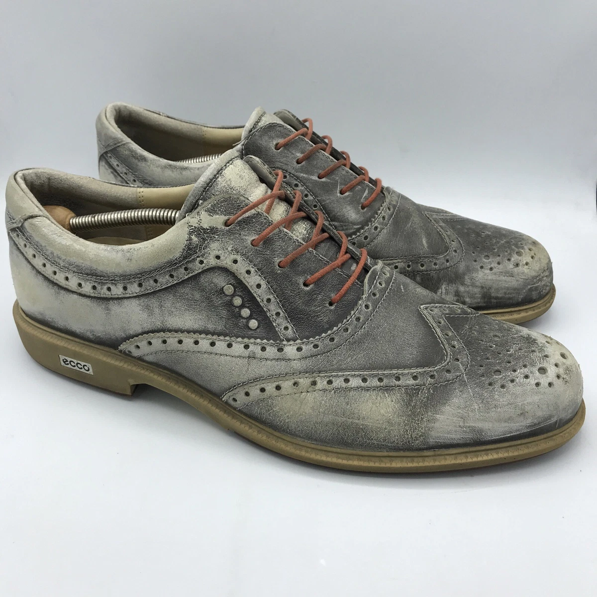 Tordenvejr Lao Klassificer ECCO Tour Hybrid Hydromax Spikeless Golf Shoes Men Sz 12 Stonewash Gray  Leather | eBay