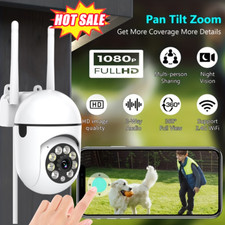 Security Camera System 2.4G WIFI Outdoor Home Night Vision Wired Cam 1080P