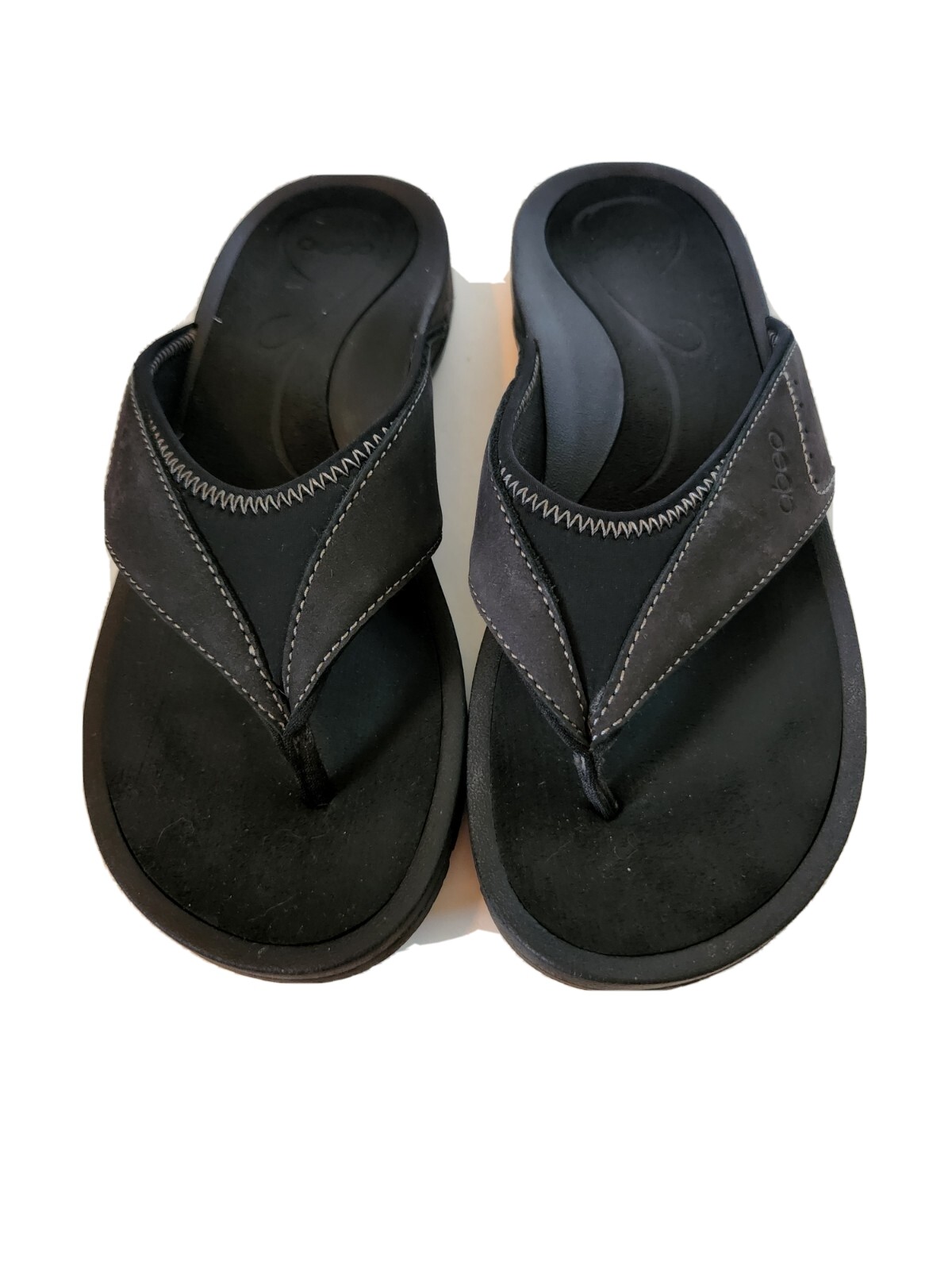 ABEO Womenu0026#039;s Comfort Arch Flip Flop Sandals Slippers Black Size 7.5 |  eBay