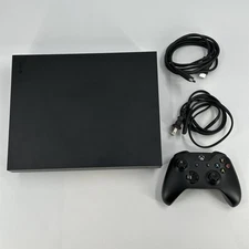 Microsoft Xbox One X Console Black 1TB + Controller /HDMI/Power Cord - Excellent