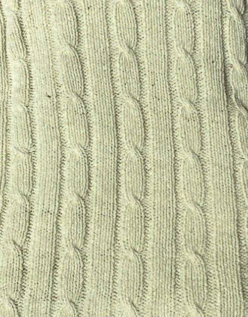 Suéter tejido con cable verde claro manta bebé rayas seguridad suave Lovey 30"x40" Foto 4 de 4
