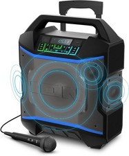 ION Block Rocker Portable Bluetooth Party Speaker Karaoke Microphone 120W