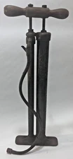 Vintage Double Cylinder Tire Pump (15), 17" Tall