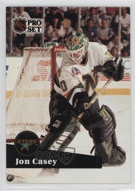 1991-92 Pro Set French Jon Casey #111 0a4
